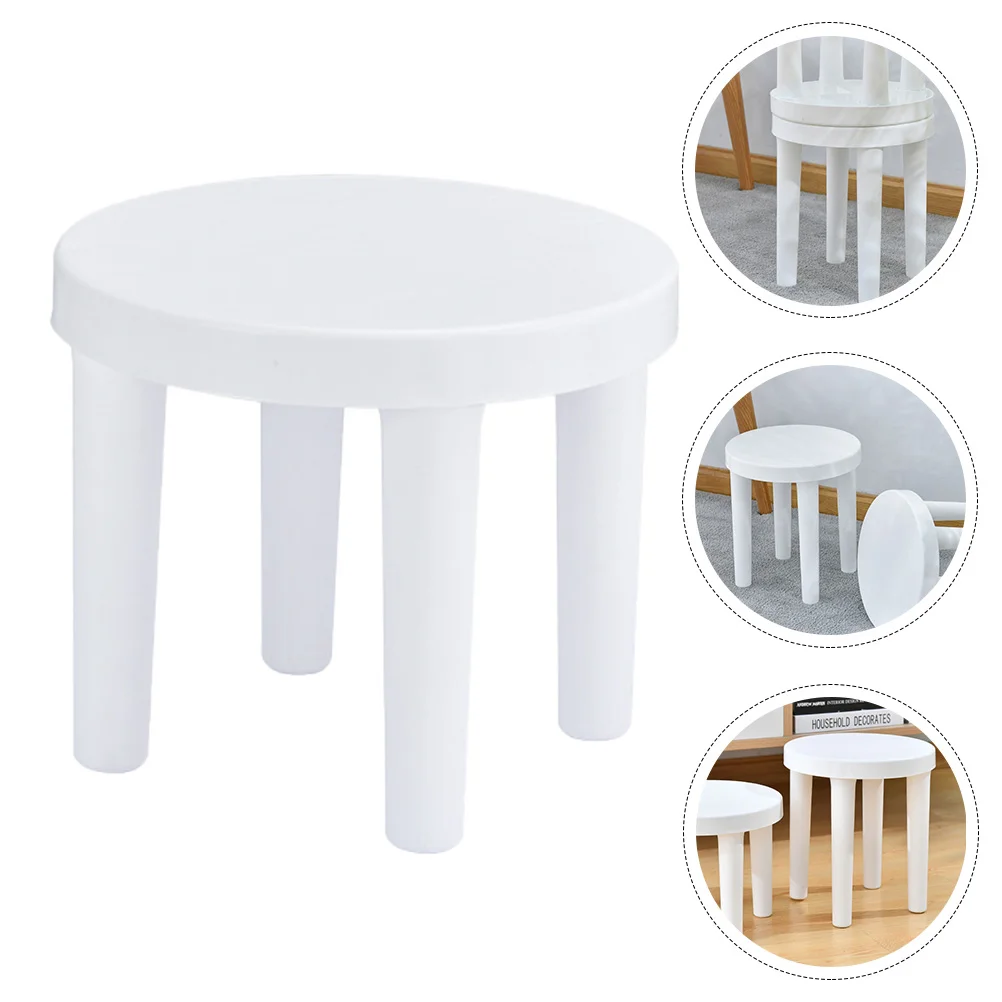 Children's Stool Portable Low Kids Chair Plastic Home Step Anti-slip Toddler Non-skid