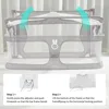 Co Sleeper for Baby in Bed,3 in 1 Crib Side Bed Guard,Cosleeping Baby,Crib Sleeping Together,Infant/Baby Boy/Girl,Gray 3