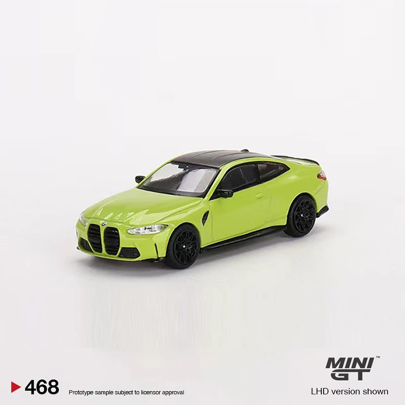

Мини GT 1:64 модель автомобиля M4 конкурс (G82) Сан-Паулу желтый #468 LHD