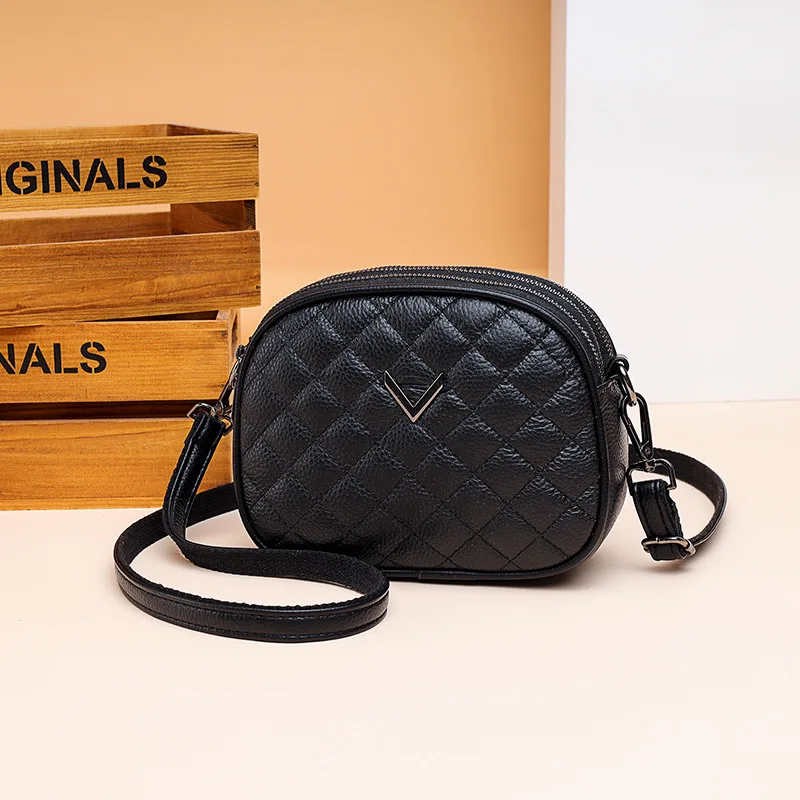 

Women's Genuine Leather Bag Shoulder Messenger Bags Cow Hide Luxury Handbags Designer Female Small Crossbody Bags For Women