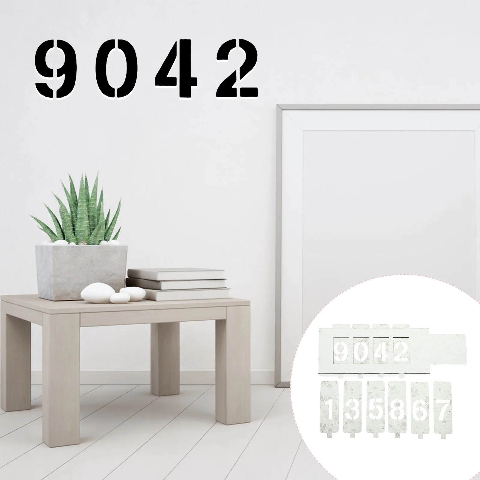 

Stencil Numbers Iron Drawing Stencils Painting Tools Mail Mold for Crafts Digital Templates