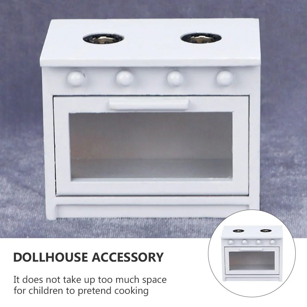 

Accessories White Gas Cooktop Micro Scene Furniture Wood Cooking Model Accessory