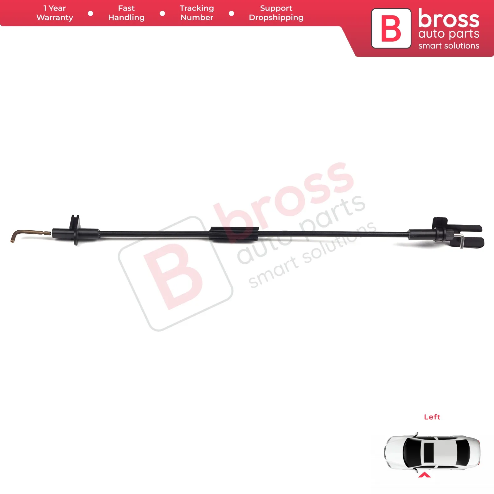 

Bross Auto Parts BDP633 Inner Door Lock Latch Bowden Cable Front Left Door 98822124 For Fiat Albea Palio Ship From turkey