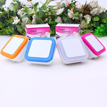 Wireless LED Night Light Sensor Lighting Mini EU/US Plug Night Lights For Children Room Bedroom Living Room Decoration Lighting 4