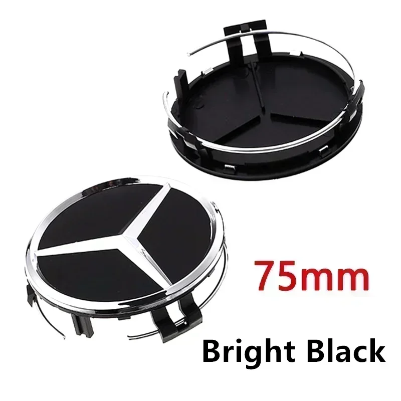 80-40-20 PCS 56mm 60mm 68mm For GLA GLB GLC A B C E Mercedes Benz Car Wheel Hub Center Caps Cover Badge Emblem Logo 75mm 3Pin 6