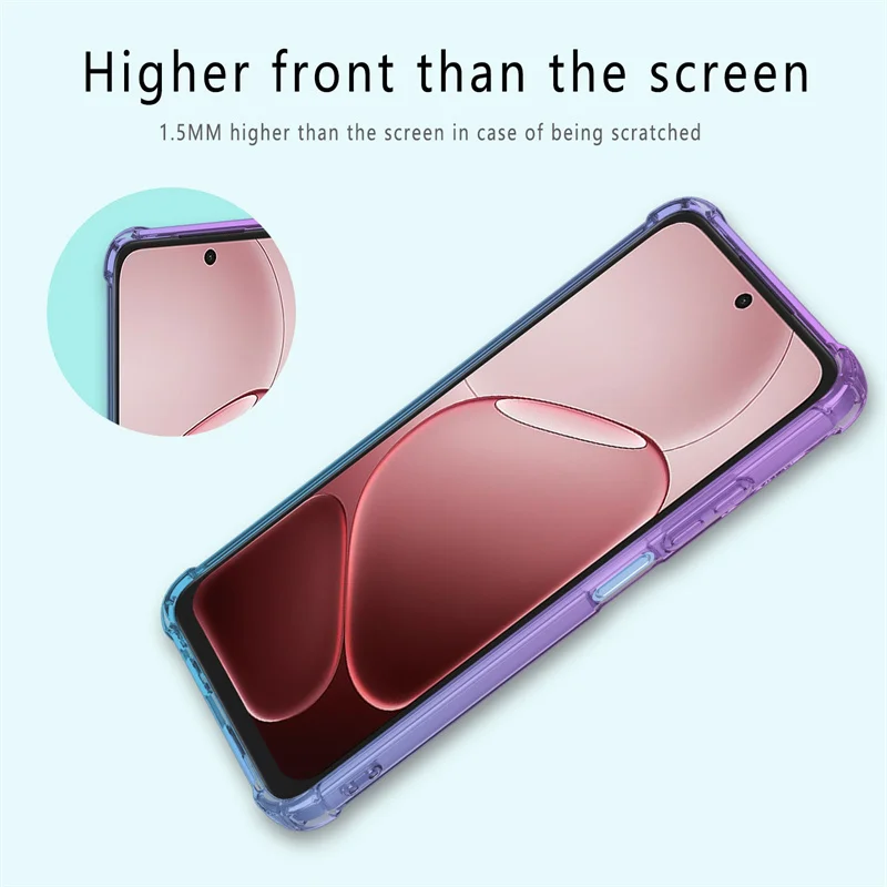 Gradient TPU Shockproof Airbag Case - Enhanced Protective Cover Back Shell