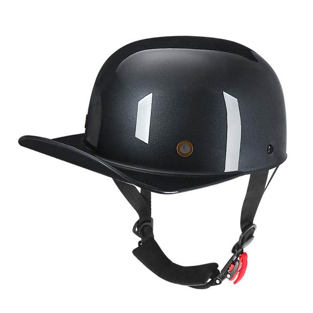 Retro Motorcycle Helmet Open Face Quick Release Strap for ATV Bike