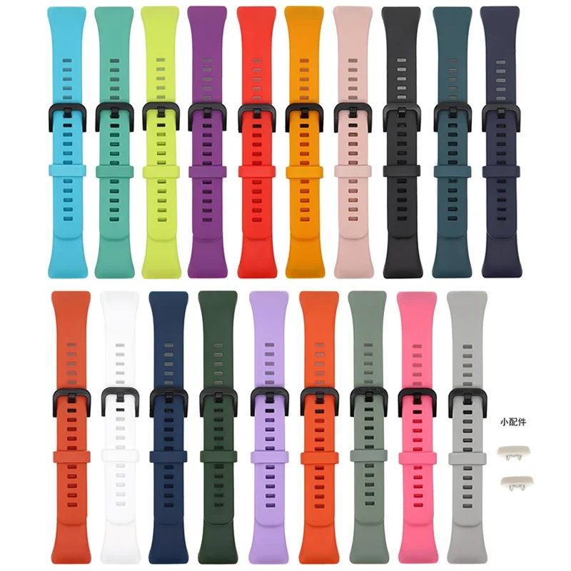 

Silicone Strap For Huawei Honor Band 6 2022 Wristband Replacement Solid Color Fashion Watchstrap For Huawei band 6 Smart Watch