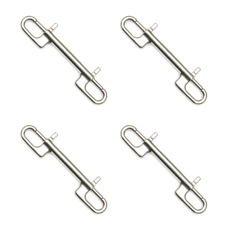 

New-4X Diving Hook Stainless Steel Double Ended Bolt Snap Hook For Scuba Diving Pet Leash Camera Strap Keychain Hammock