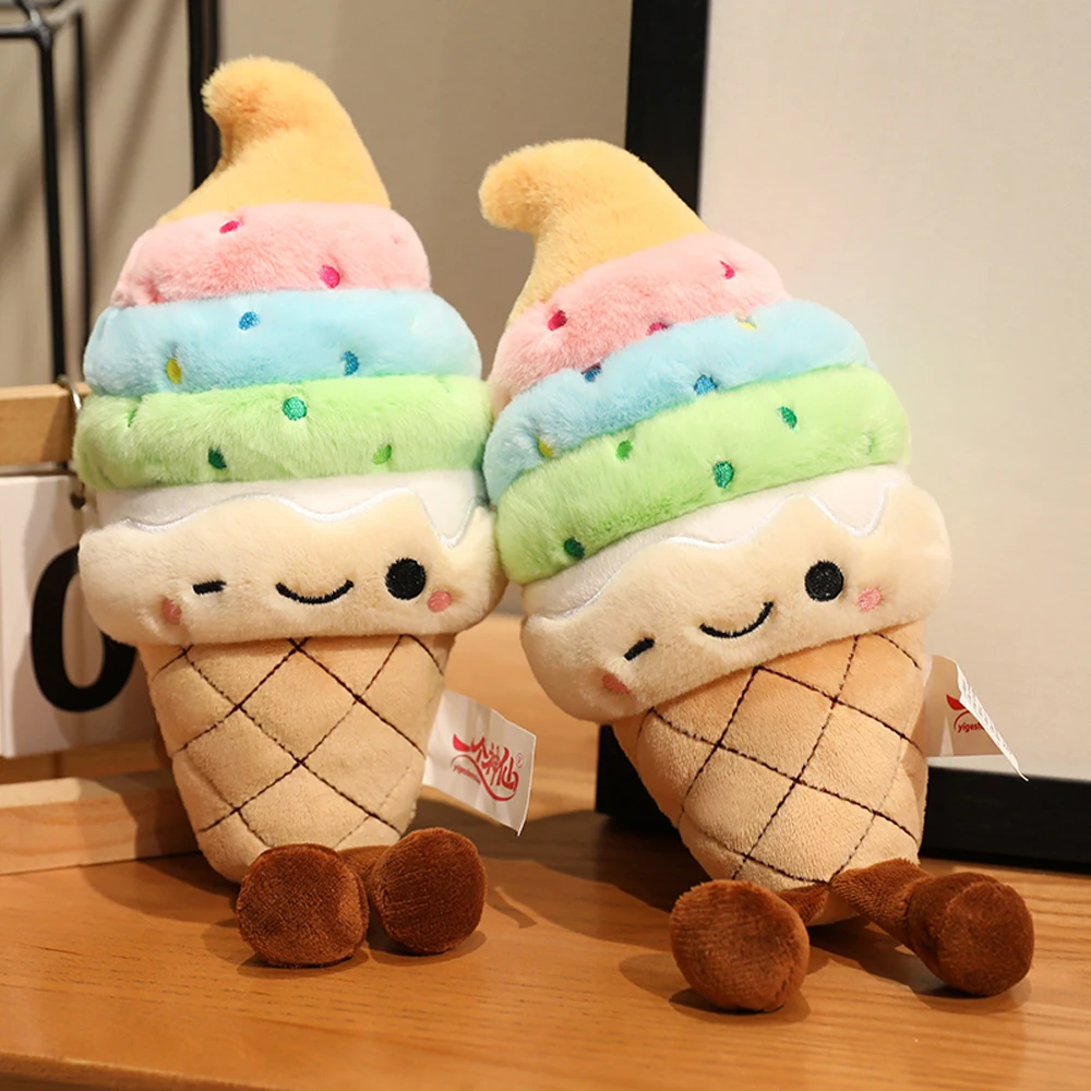  Amuseables Ice Cream Cone ぬいぐるみ 🌟 Jellycat Ice Cream Cone Amuseable Cuddly Soft Plush