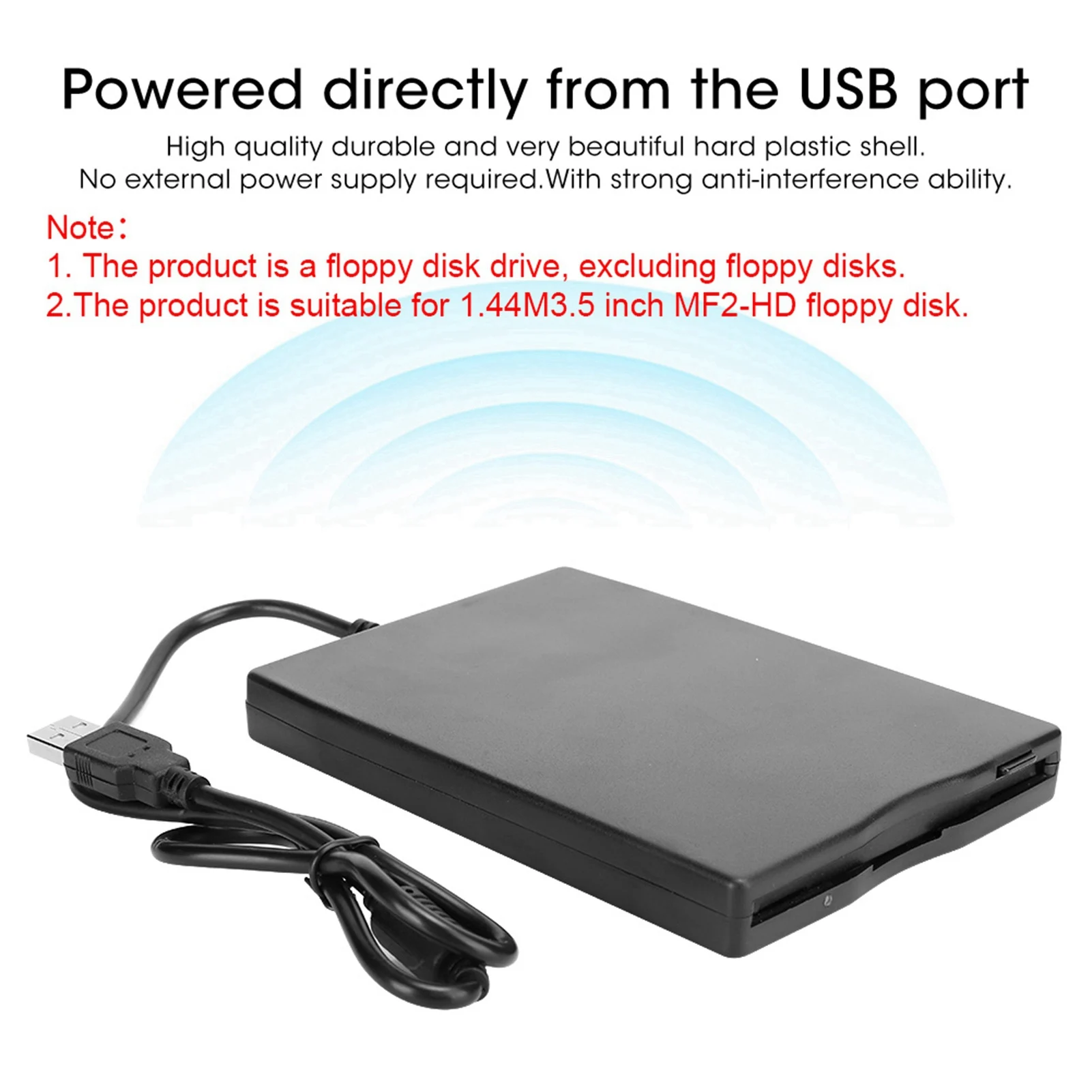 External Floppy Drive Disk Portable 3.5‑Inch Card Reader Computer Accessory External Removable floppy disk reader drive floppy drive emulator