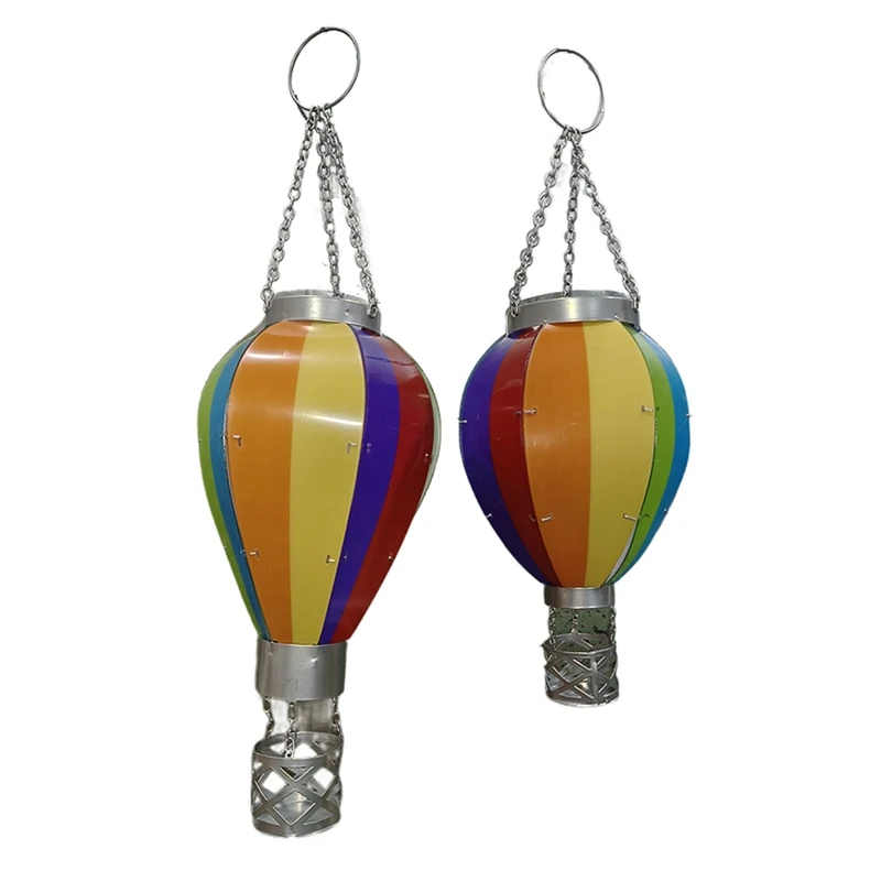 

Art & Gift Solar Hot Air Balloon Lantern - Hanging Solar-Powered LED Lights, Waterproof Portable Decorative