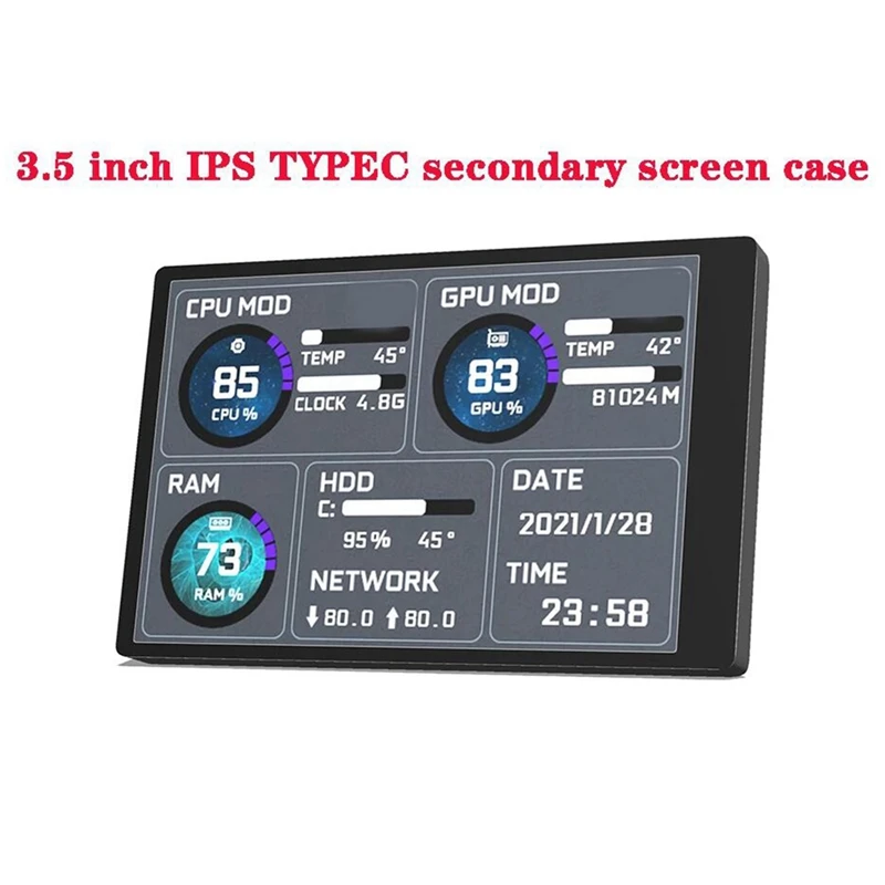 ̴ ITX ̽ 3.5 ġ IPS TYPE-C  ȭ CPU GPU RAM HDD USB ÷ AIDA64 + ĵ  ǻ 