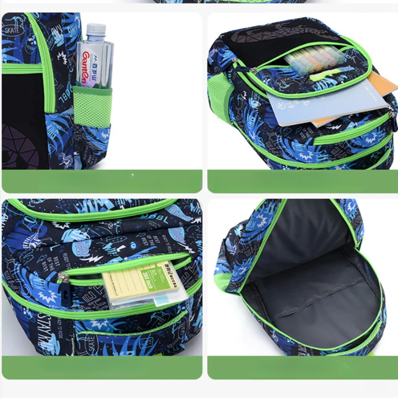 New Unicorn Dinosaur Backpack For Teen Boys and Girls Luminous School Bags Kids Satchels School Youth Bookbag Mochila Escolar
