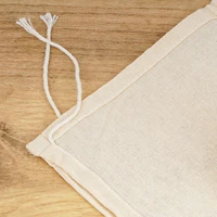 Sacs de lait de noix en tissu de fromage en coton, sacs de passoire en tissu de fromage pour égoûter des sacs filtrants de cuisine réutilisables pour les passoires de thé et de yaourt 6