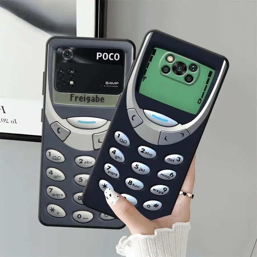 Retro Black Soft Phone Cover Case