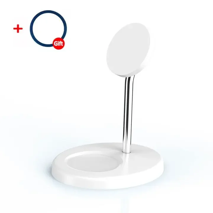 מעמד טעינה אלחוטית מגנטי 30W משודרג 2 ב-1 עבור iPhone 15 14 13 12 Pro Max AirPod Pro תחנת טעינה מהירה לטלפון