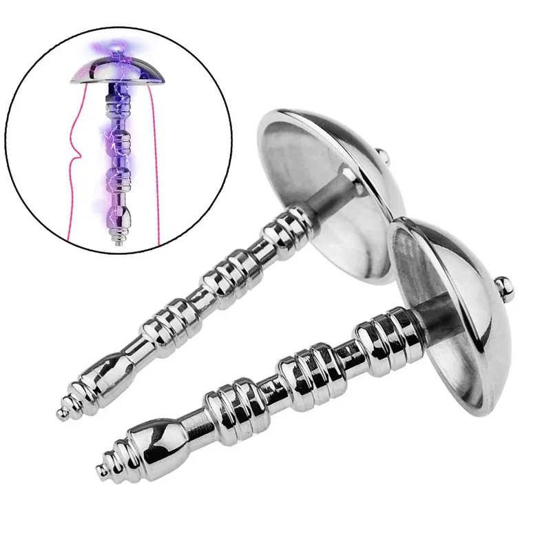 Urethral Dilator Sounds Cock Cages Electric Shock Penis Rings Delay Ejaculation Cock Ring Male Masturbation Sex Toys For Men