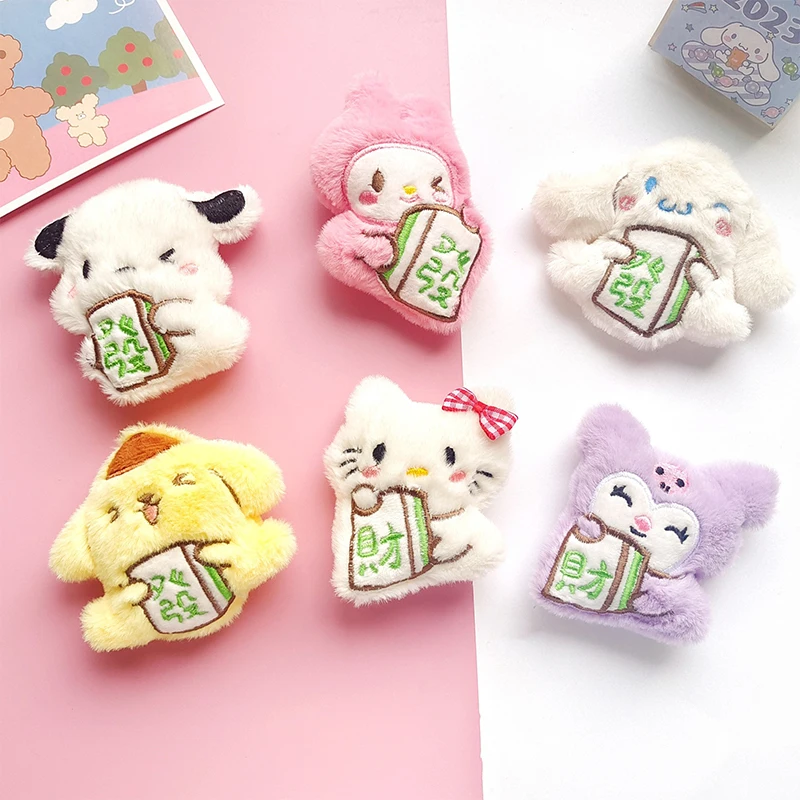 

Фигурка в честь 20-го юбилея Cinnamoroll, брошь, булавка для куклы, плюшевая искусственная кожа, Sanrio, плюшевые аниме игрушки для девочек и детей