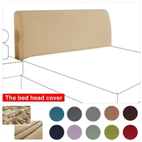 Couvre-tête de lit gris élastique épais, tout compris, teint uni, polaire pour la maison, solide, dos Long, Textiles de maison 3