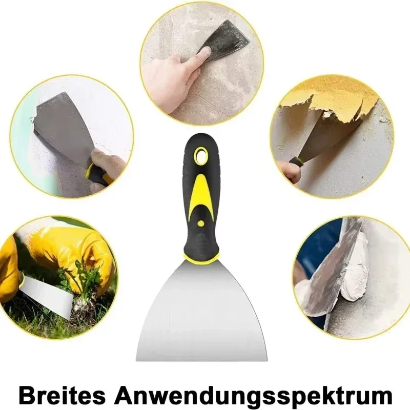 putty knife scraper 2/3/4/5 Inch Carbon Steel Putty Knife Scraper Multi-Size Spatula Paint and Wall Repair Tool Household and Indus