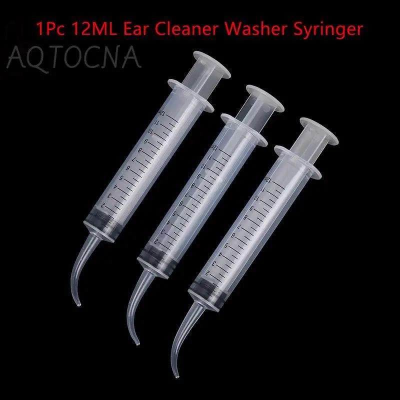 

12ML Ear Cleaner Washer Syringer Elbow Rubber Tube Earwax Cleaning Removal Tool Ear Cleaner Wax Removal Ear Cleaner Health Care