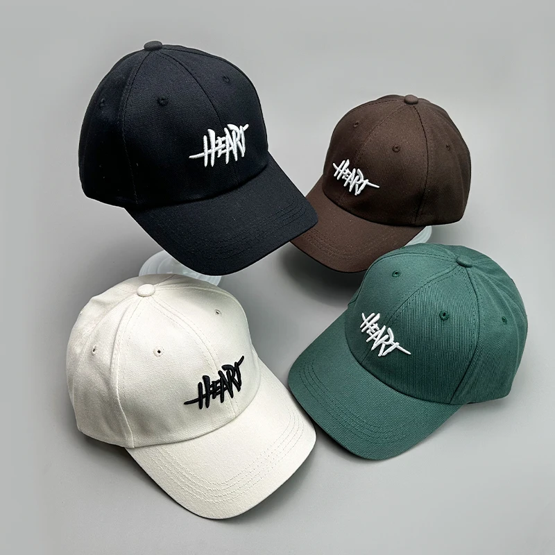 

New Simple Hip Hop Streetwear Letter Men Women Baseball Hats Cotton Embroidery Comfortable Sunscreen Fashion Sport Snapback Caps