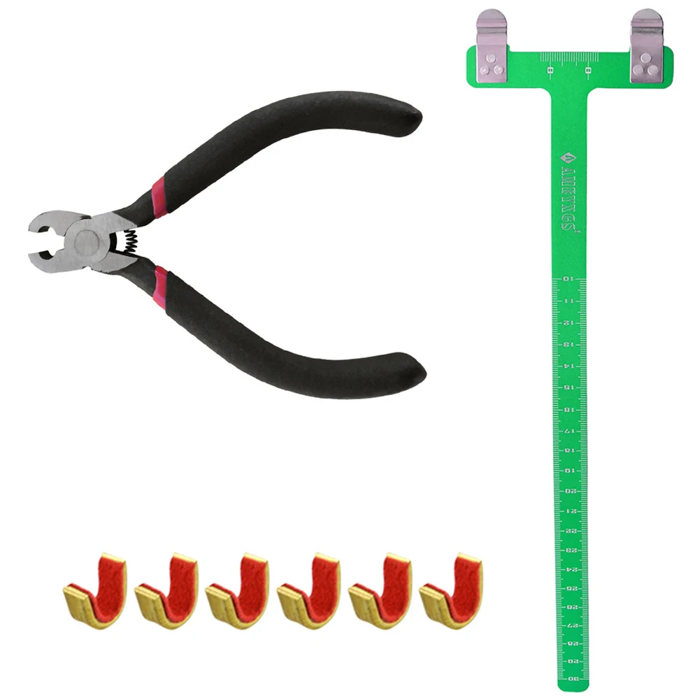 

Archery T Square Bow Ruler + Nocking Buckle Pliers Set Portable and Easy to Use Must Have for Compound Recurve Bow