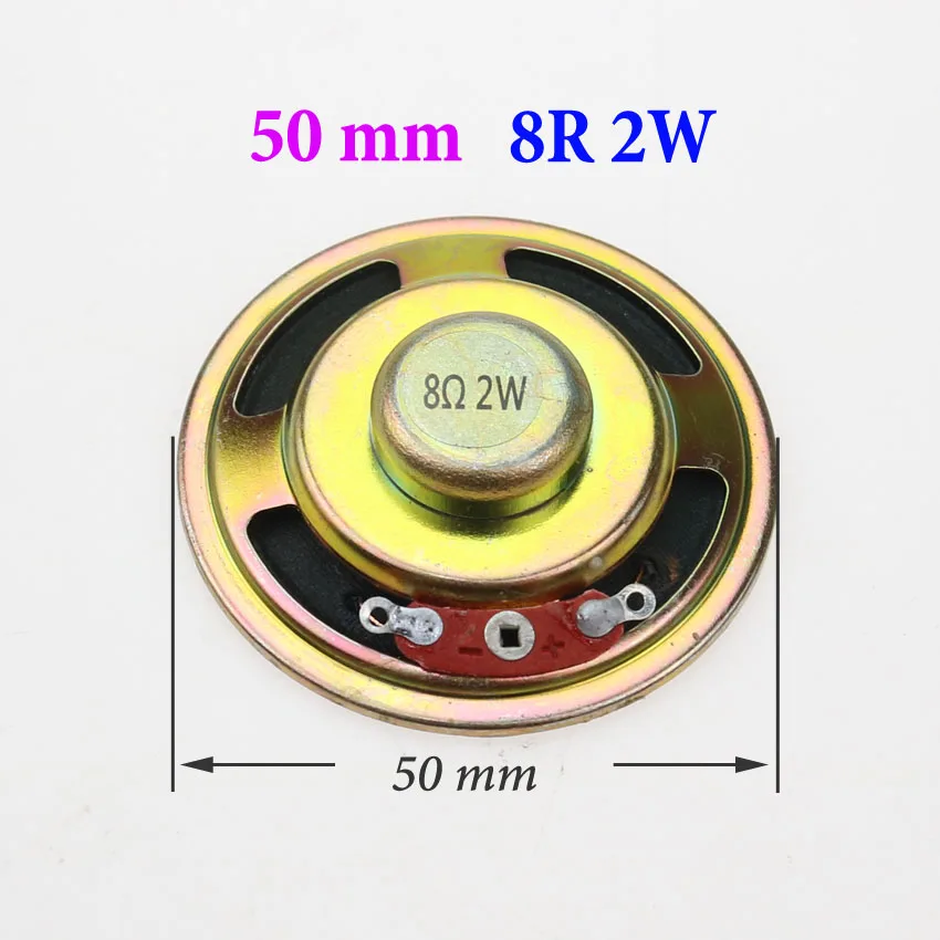 Compact Circular Acoustic Speaker Set - 2-Piece, 8 Ohm, Multiple Diameter Options