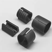 8Pcs Chair Leg Pad Non-slip U Shaped Pipe Clamp 4mm~32mm Table Floor Protector Round Pipes Furniture Feet Caps Black White 2