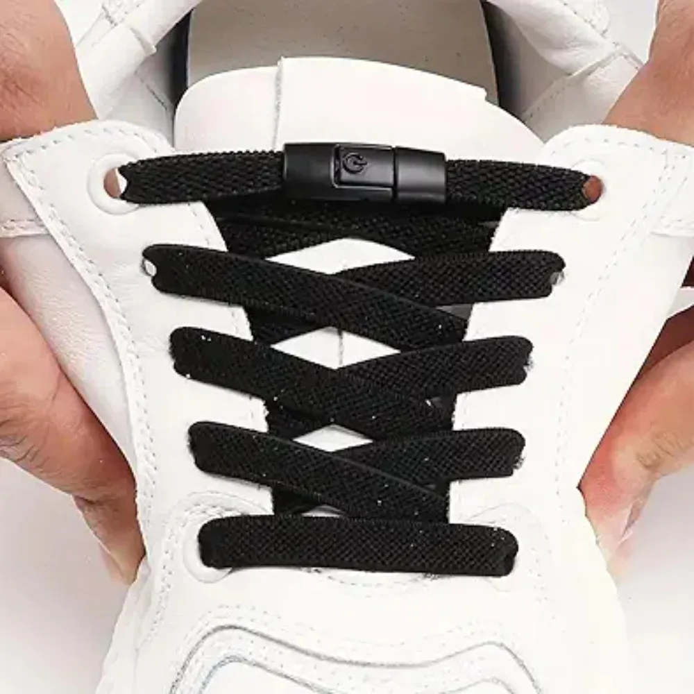 Elastic No-Tie Shoelaces with Buckle Design
