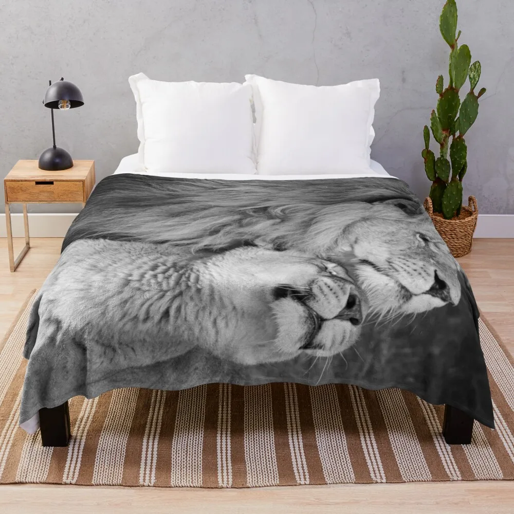 

Horizontal lions Throw Blanket for sofa Luxury Sofas Blankets