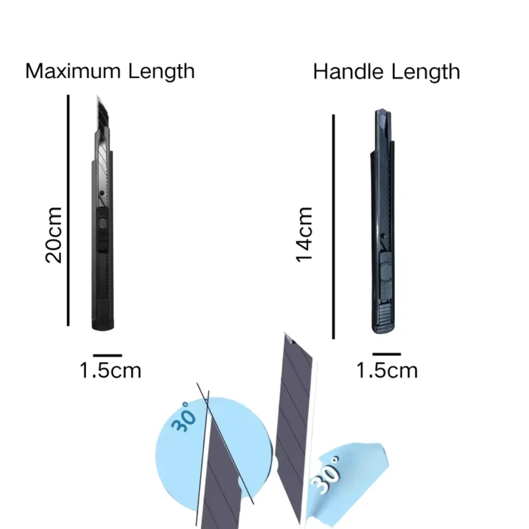 Coltello multiuso in metallo per cancelleria 30° - immagine 4