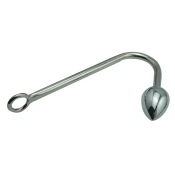 Three Size Hot Erotic Sexy Anal Hook Ball stainless Steel SM Butt Plug Hook Anal Sex Toys for Couples Adult Sex Games Sexy toys 4