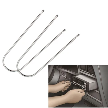 2X Car Stereo Radio Removal Keys CD Changer Disassembly Tool Fit for Ford for Peugeot FOR Renault for Nissan 1
