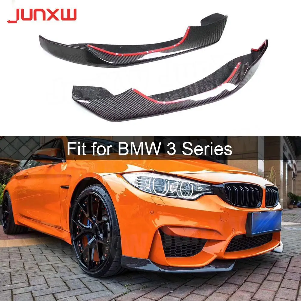 

Carbon Fiber Front Lip Splitters Canards Flaps Aprons for BMW 3 Series F80 M3 4 Series F82 F83 M4 2014-2017