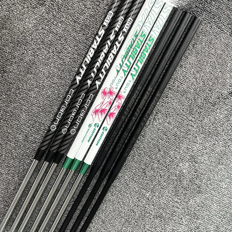 Arbre de Putter de Golf stabilité BGT (Graphite + acier) combinaison noir/blanc arbre de putter de Golf pointe 37.5 pouces 0.370