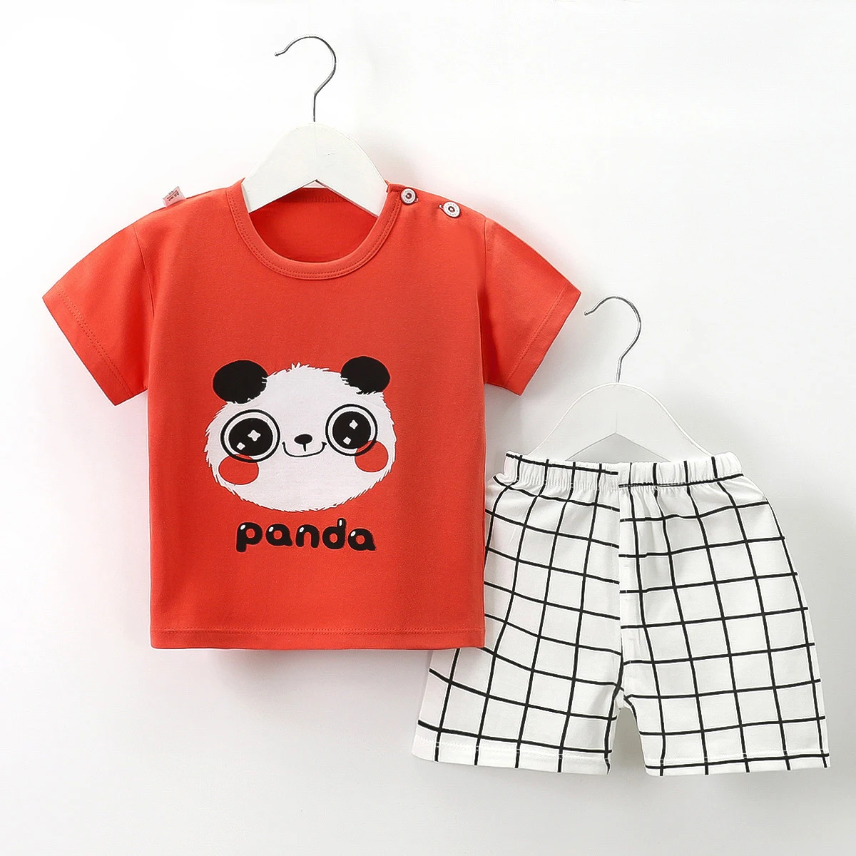 Baby Boys Girls Short Sleeve T-shirts Tee/ Tops and Shorts/ Pants Set Summer Clothes Causal Outfit