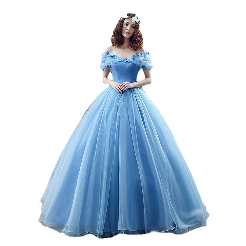 Cinderella Quinceanera Dresses New Princess Elegant Sweet Prom Dress Sweetheart Neck Off The Shoulder Vestidos