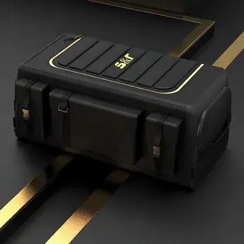 Organizer per Bagagliaio Auto di Grande Capacità, Scatola Portaoggetti Pieghevole Impermeabile con Coperchio, Organizzatore Multicomparto per SUV