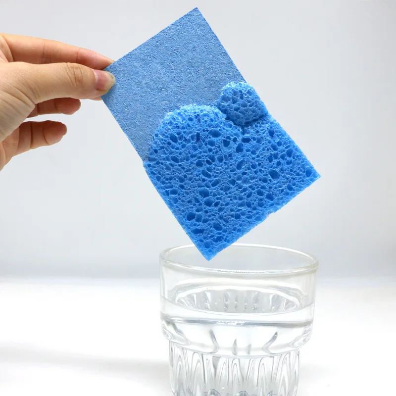 China Super Sponges Block Scrub Cute Cleaning Compressed Wood Pulp