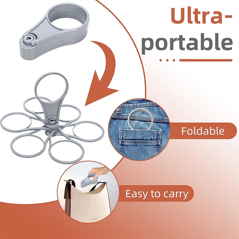 Reusable Drink Carrier Foldable 6-Layer Reusable Drink Holder with Handle Portable Coff... - SKU RDC01250 - UGI Packaging