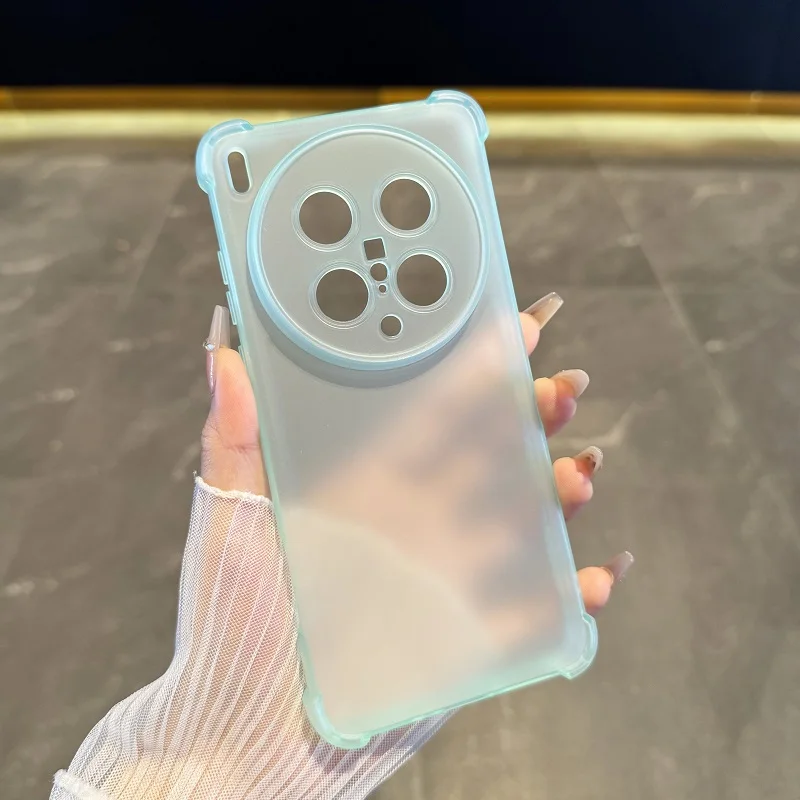 Enhanced Shockproof Silicone Matte Case with Clear TPU Protection