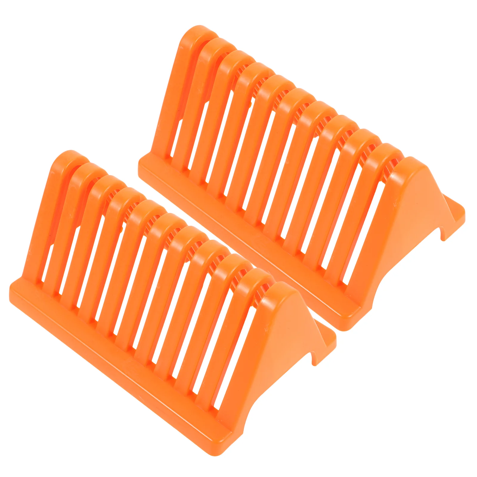 

2 Pcs Slide Rack Microscope Slides Staining Holder Plastic Glass for Laboratory