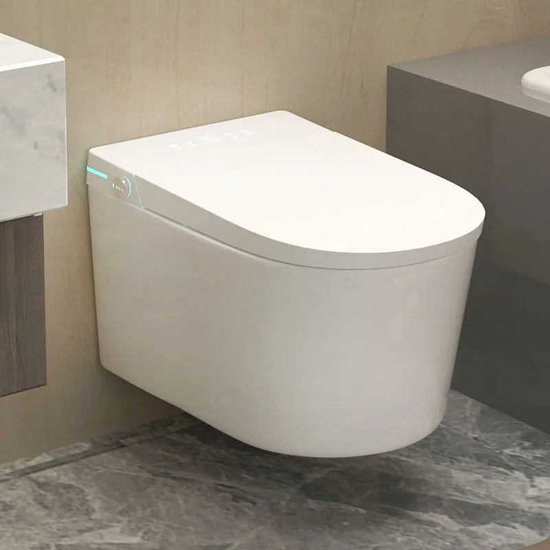 Bathroom Concealed Cistern Back to Wall Smart Wc Intelligent Wall Hung Toilet Set With Remote Control