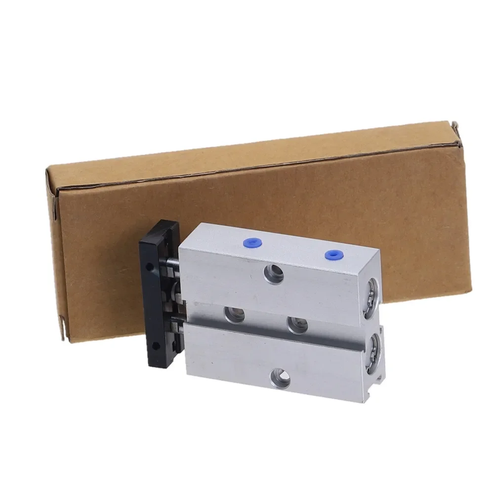 Double Rod Pneumatic Cylinder TN 10mm Bore 10/15/20/25/30/35/40/50/60/70/80/90/100/125/150mm Stroke Air Cylinder Aluminum Alloy