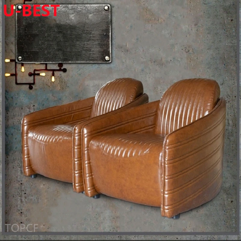 

U-Best American Style Country Tiger Chair Single Sofa Living Room Backrest Designer Office Chair Leisure Lounge Chair