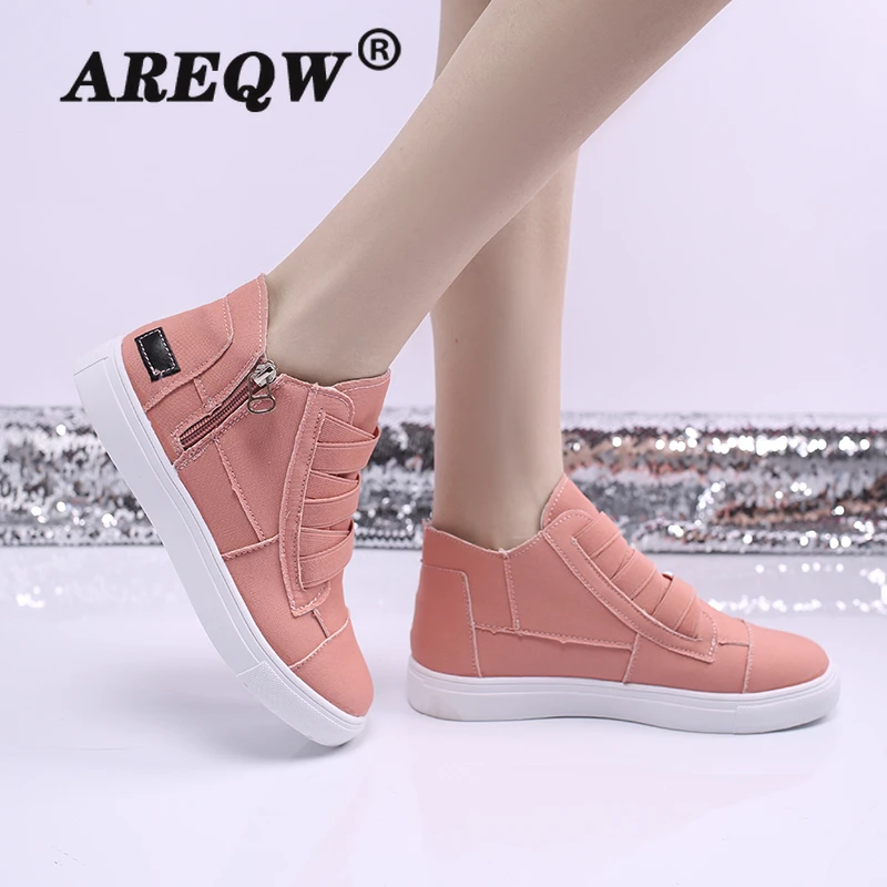 2022 New Fashion Design Large Size 43 Hightop Canvas Shoes Women