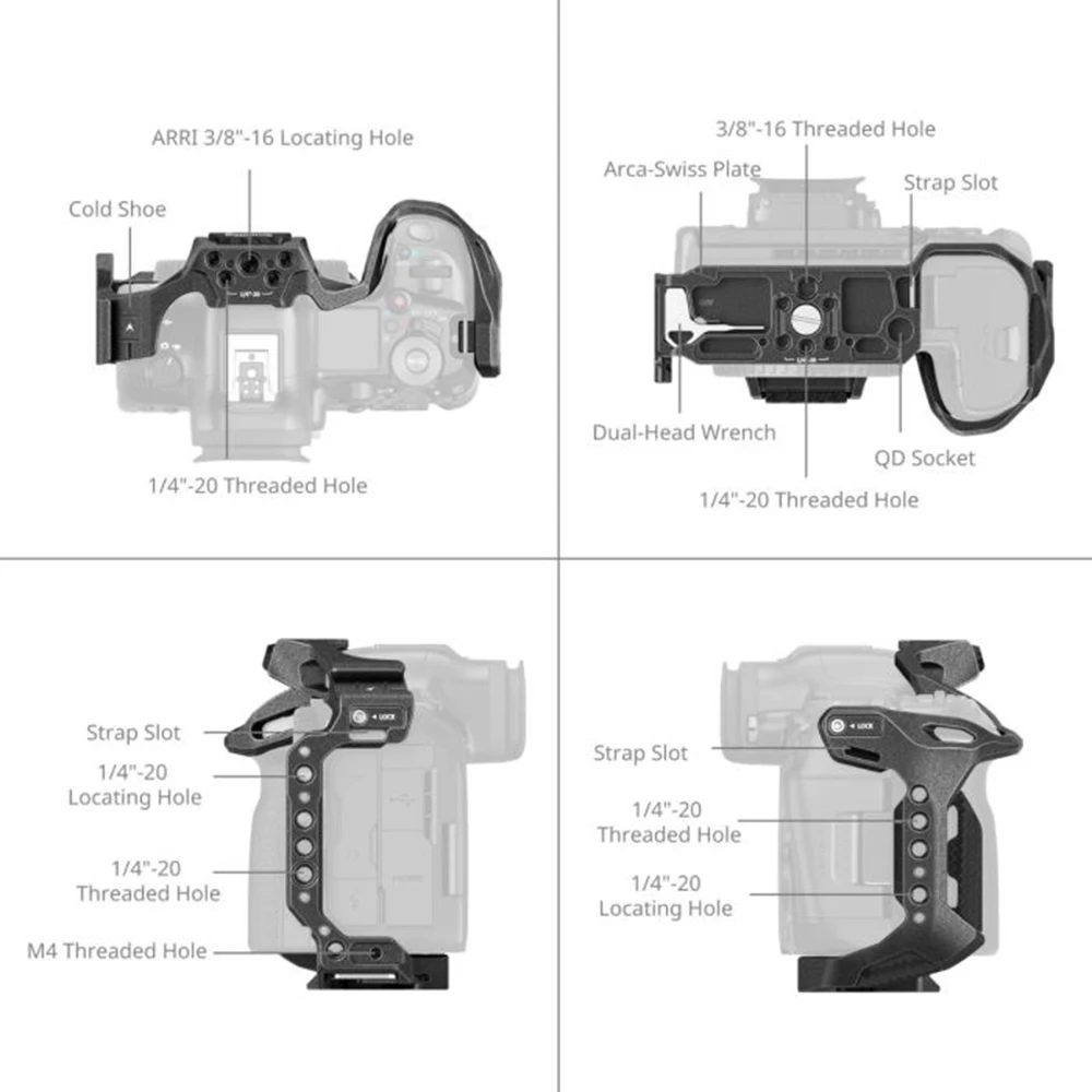 Black Mamba Cage Kit Expansion Frame Cage for Canon EOS R5 Mark II IN STOCK