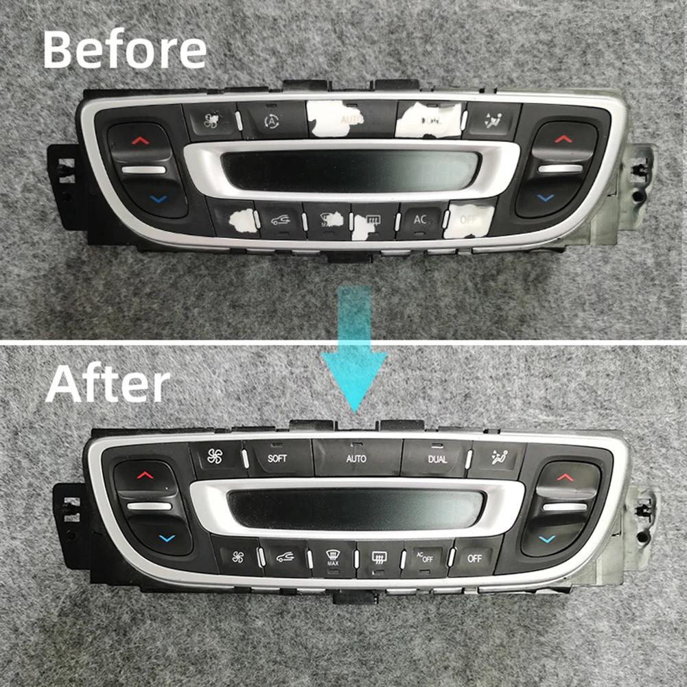 Car Button Repair Stickers Car Button Repair Decal Sticker Air Condition Climate Control Button Repair Sticker For Megane For Master Scenic III